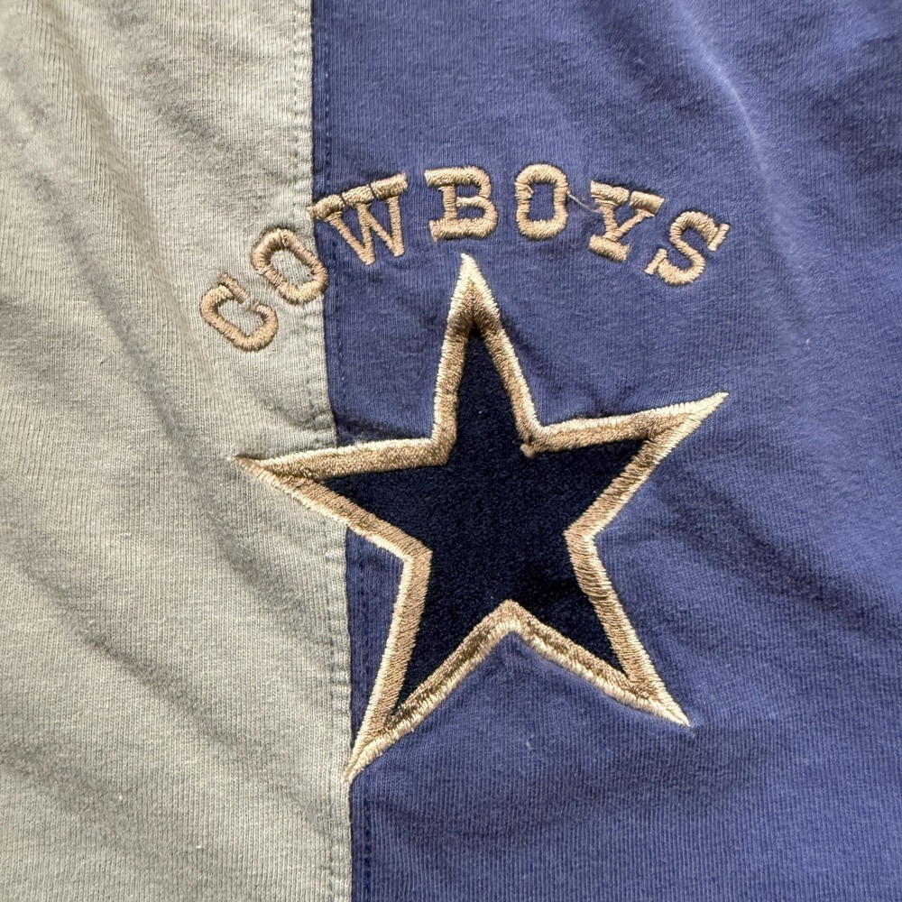 Vintage Dallas Cowboys Shirt Men XL Mirage‎ 90s NFL Rugby Polo Color Block VTG - Picture 2 of 15